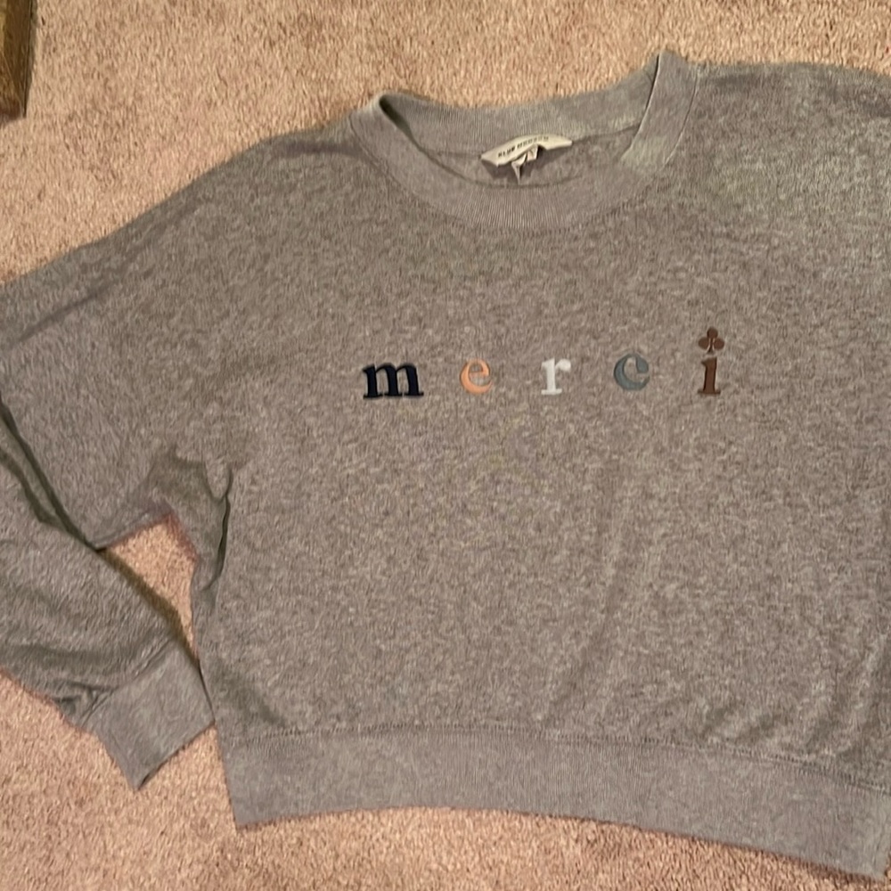 Club Monaco cropped sweatshirt